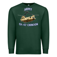 Army Ch-47 Chinook Helicopter Premium Sweatshirt | Teevron