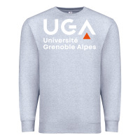 Heather Grey université grenoble alpes Premium Sweatshirt - ArtChic