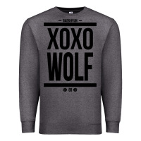 Charcoal Heather EXO WOLF  BaekHyun 88  KPOP Text Style Premium Sweatshirt - ArtChic