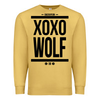 Antique Gold EXO WOLF  BaekHyun 88  KPOP Text Style Premium Sweatshirt - ArtChic