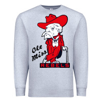 Heather Grey vintage colonel reb mascot Premium Sweatshirt - ArtChic