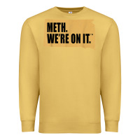 Antique Gold mens meth we're on it south dakota anti drugs campaign vintage t shirt Premium Sweatshirt - ArtChic