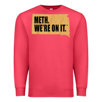 Cardinal mens meth we're on it south dakota anti drugs campaign vintage t shirt Premium Sweatshirt - ArtChic