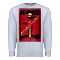 Heather Grey From The Earth To The Moon Jules Verne Book Cover Design Premium Sweatshirt - ArtChic