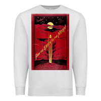 Oatmeal Heather From The Earth To The Moon Jules Verne Book Cover Design Premium Sweatshirt - ArtChic
