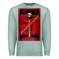 Seafoam From The Earth To The Moon Jules Verne Book Cover Design Premium Sweatshirt - ArtChic