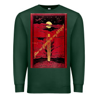 Sports Green From The Earth To The Moon Jules Verne Book Cover Design Premium Sweatshirt - ArtChic