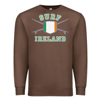 Chestnut ireland surfing hoodie  irish flag surfboards design Premium Sweatshirt - ArtChic
