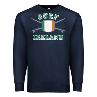Navy ireland surfing hoodie  irish flag surfboards design Premium Sweatshirt - ArtChic