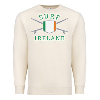 Sandshell ireland surfing hoodie  irish flag surfboards design Premium Sweatshirt - ArtChic