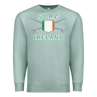 Seafoam ireland surfing hoodie  irish flag surfboards design Premium Sweatshirt - ArtChic