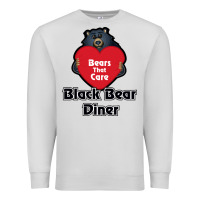 Dove Grey resto, black bear diner Premium Sweatshirt - ArtChic