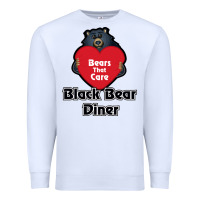 White resto, black bear diner Premium Sweatshirt - ArtChic