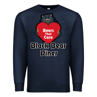 Navy resto, black bear diner Premium Sweatshirt - ArtChic