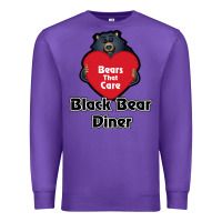 Purple resto, black bear diner Premium Sweatshirt - ArtChic