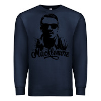 Navy macklemore portrait Premium Sweatshirt - ArtChic