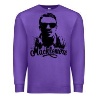 Purple macklemore portrait Premium Sweatshirt - ArtChic