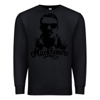 Black macklemore portrait Premium Sweatshirt - ArtChic