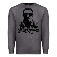 Charcoal Heather macklemore portrait Premium Sweatshirt - ArtChic