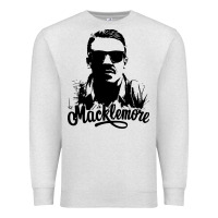 Oatmeal Heather macklemore portrait Premium Sweatshirt - ArtChic