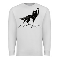 Dove Grey fantastic mr fox wolf Premium Sweatshirt - ArtChic