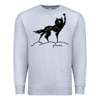 Heather Grey fantastic mr fox wolf Premium Sweatshirt - ArtChic