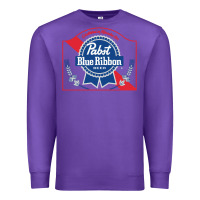 Purple pabst blue ribbon 1 Premium Sweatshirt - ArtChic