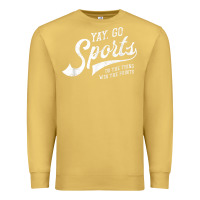 Antique Gold Yay Go Sports Vintage Funny Sports Premium Sweatshirt - ArtChic