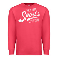 Cardinal Yay Go Sports Vintage Funny Sports Premium Sweatshirt - ArtChic
