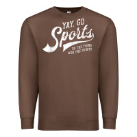 Yay Go Sports Vintage Funny Sports Premium Sweatshirt | Teevron