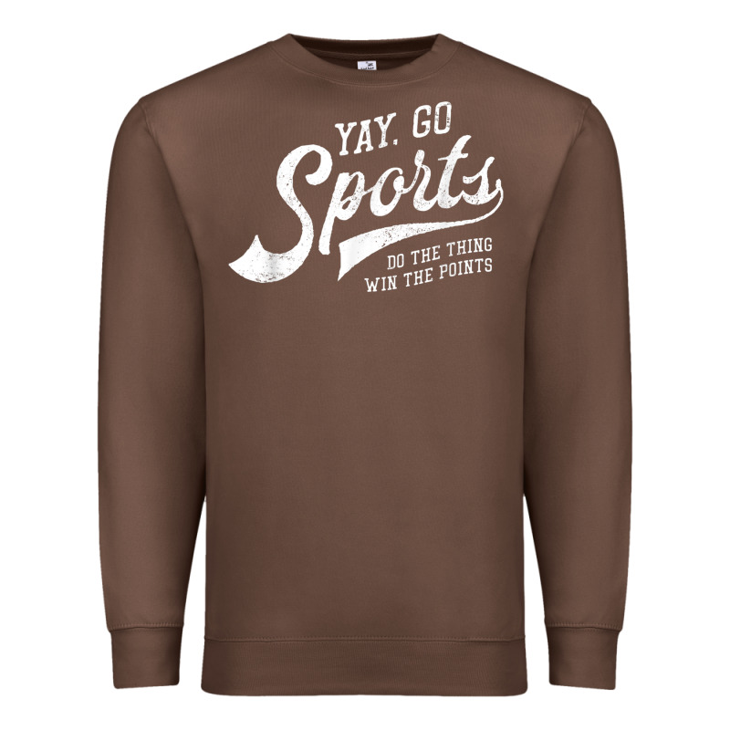 Yay Go Sports Vintage Funny Sports Premium Sweatshirt by ArtChic | Teevron