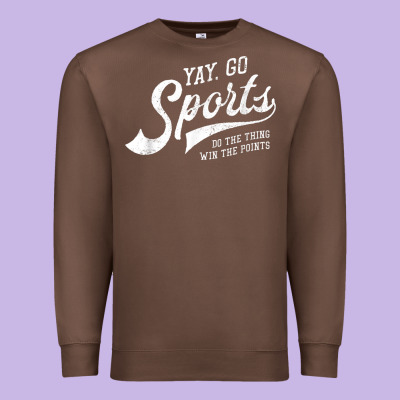 Yay Go Sports Vintage Funny Sports Premium Sweatshirt Designed By Artchic