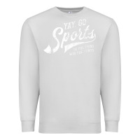 Dove Grey Yay Go Sports Vintage Funny Sports Premium Sweatshirt - ArtChic