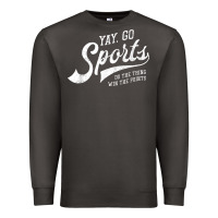 Smoke Yay Go Sports Vintage Funny Sports Premium Sweatshirt - ArtChic