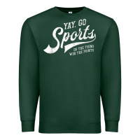 Sports Green Yay Go Sports Vintage Funny Sports Premium Sweatshirt - ArtChic