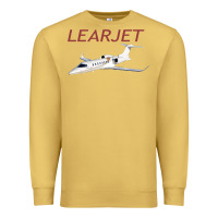 Antique Gold learjet airplane flying pilot long sleeve t shirt Premium Sweatshirt - ArtChic