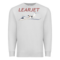 Dove Grey learjet airplane flying pilot long sleeve t shirt Premium Sweatshirt - ArtChic