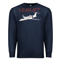 Navy learjet airplane flying pilot long sleeve t shirt Premium Sweatshirt - ArtChic