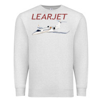Oatmeal Heather learjet airplane flying pilot long sleeve t shirt Premium Sweatshirt - ArtChic