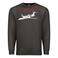 Smoke learjet airplane flying pilot long sleeve t shirt Premium Sweatshirt - ArtChic