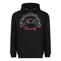 Black racing checkered rainbow Heavyweight Hoodie - JahusDesignShop