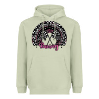 Matcha racing checkered rainbow Heavyweight Hoodie - JahusDesignShop