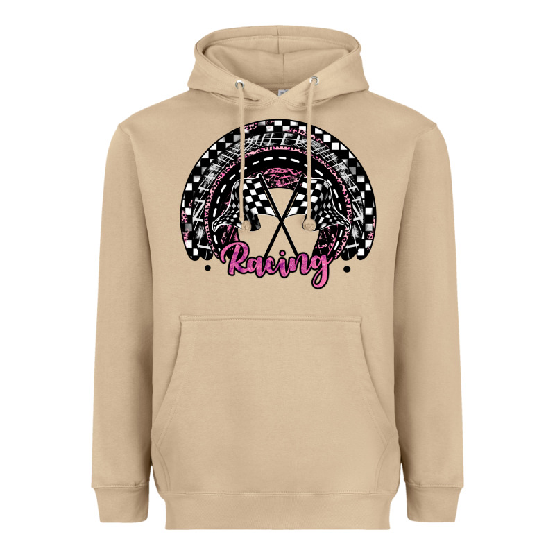 Racing Checkered Rainbow Heavyweight Hoodie by JahusDesignShop | Teevron
