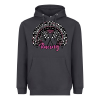 Smoke racing checkered rainbow Heavyweight Hoodie - JahusDesignShop