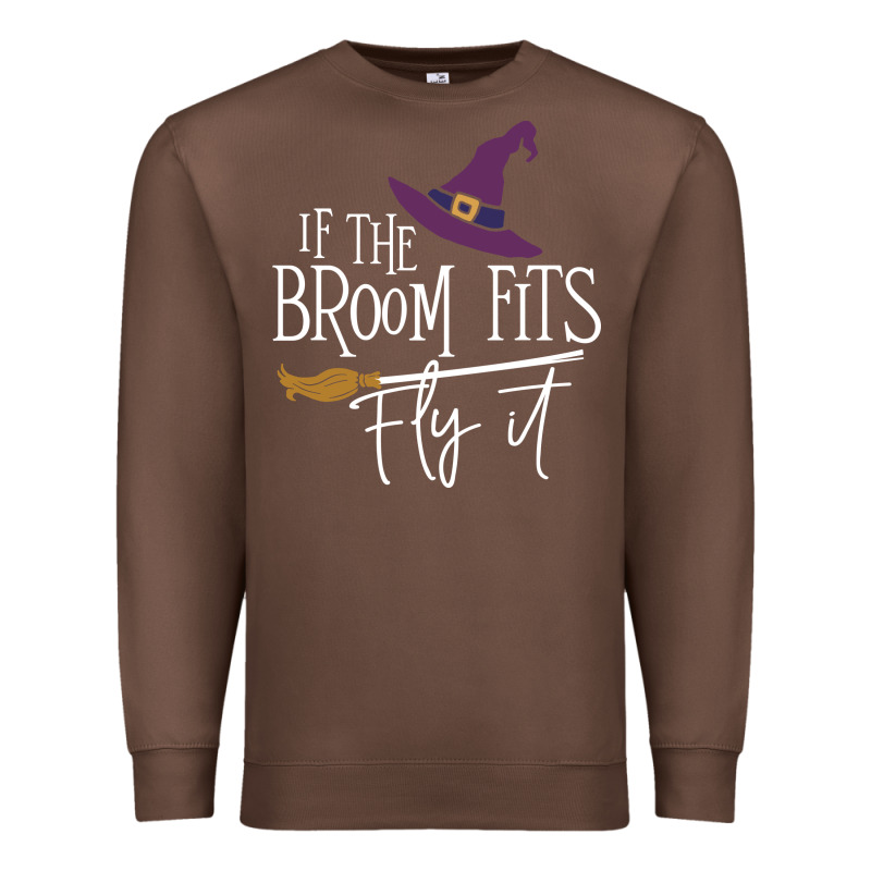 If The Broom Fit Fly It Premium Sweatshirt by ArtChic | Teevron