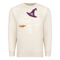 Sandshell if the broom fit fly it Premium Sweatshirt - ArtChic