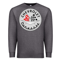 Charcoal Heather #corvette Premium Sweatshirt - ArtChic