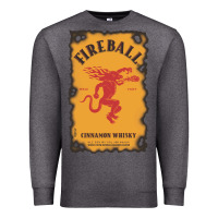 Charcoal Heather fireball cinnamon whisky Premium Sweatshirt - ArtChic