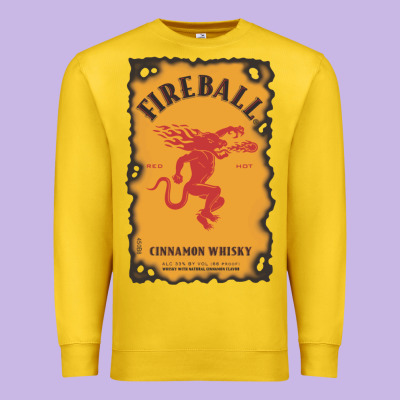 Fireball Cinnamon Whisky Premium Sweatshirt Designed By Artchic