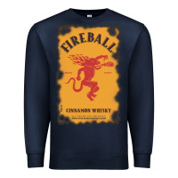 Navy fireball cinnamon whisky Premium Sweatshirt - ArtChic